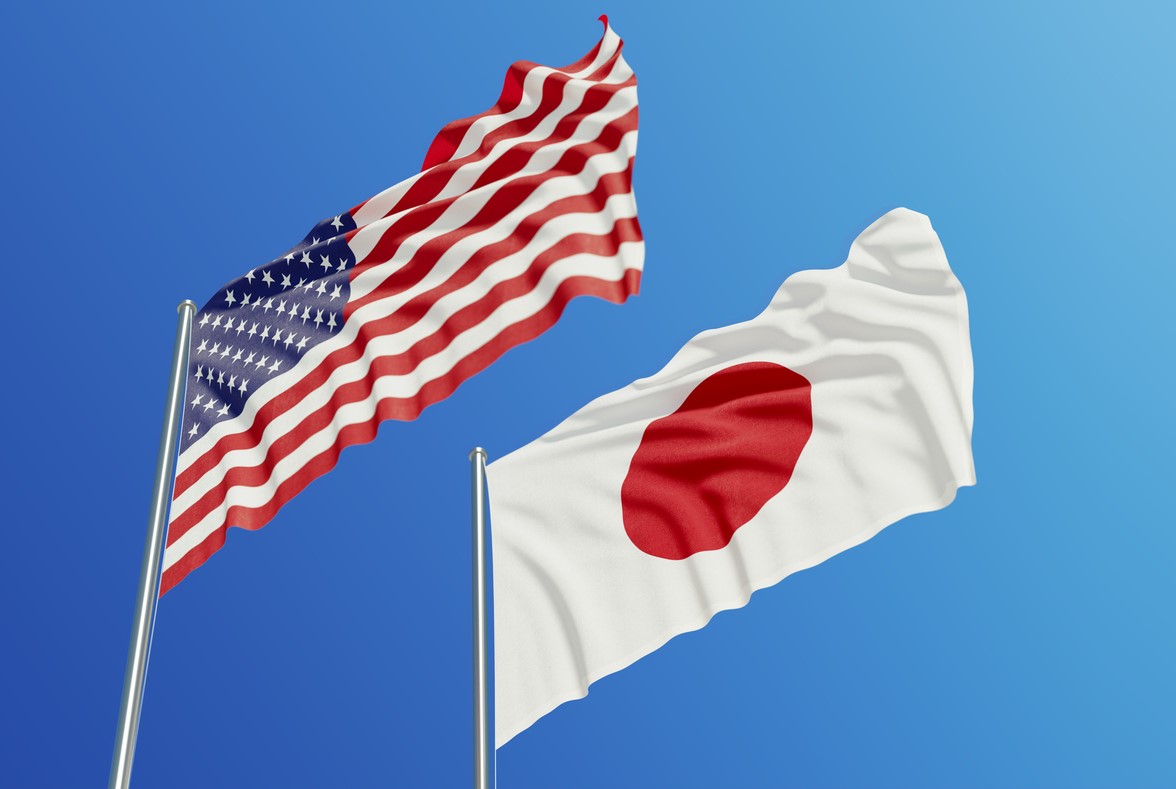 Japan us flags istock microstockhub 1131675603
