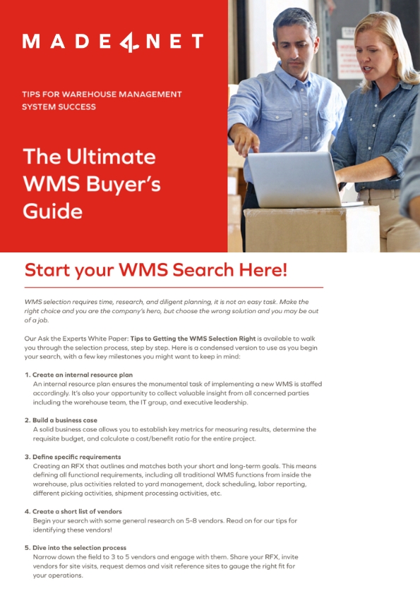Made4net  wms buyers guide thumbnail